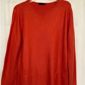 TR women’s long sleeve orange scoop neckmodal blend sweater  SZ  M